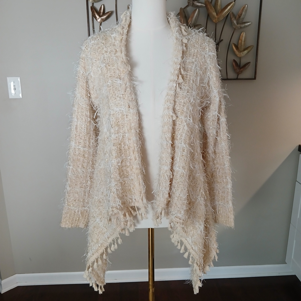 Elegant Cream Women's Cardigan